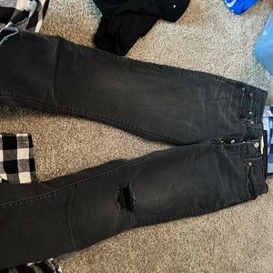Levi’s black straight jeans